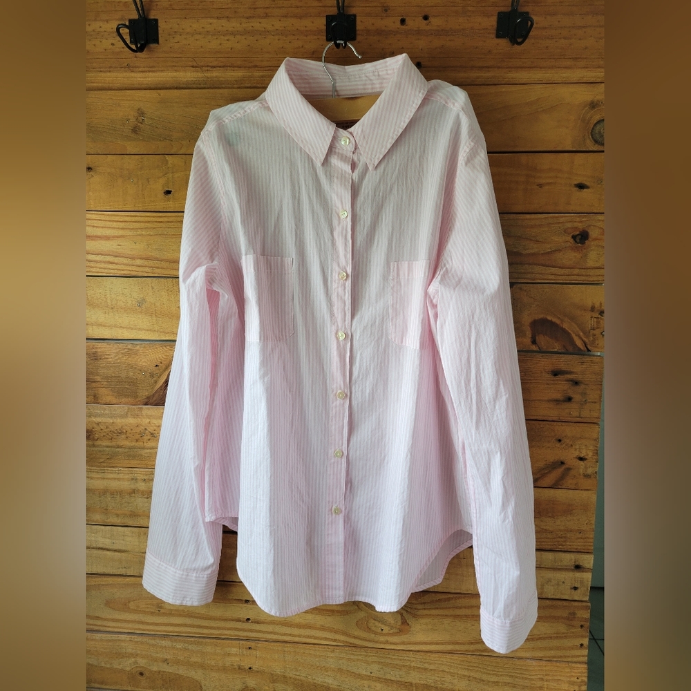 Lily Pulitzer Sea View Cotton Button Down Shirt